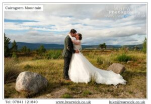 cairngorm mountain wedding photo