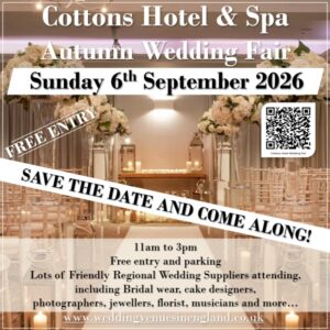 cottons hotel wedding fair 6th September 2026