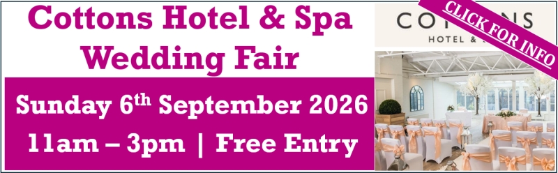 cottons hotel wedding fair 6th September 2026