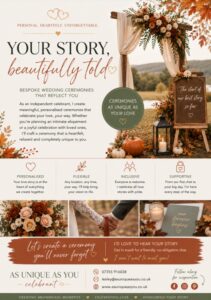 as unique as you wedding celebrant