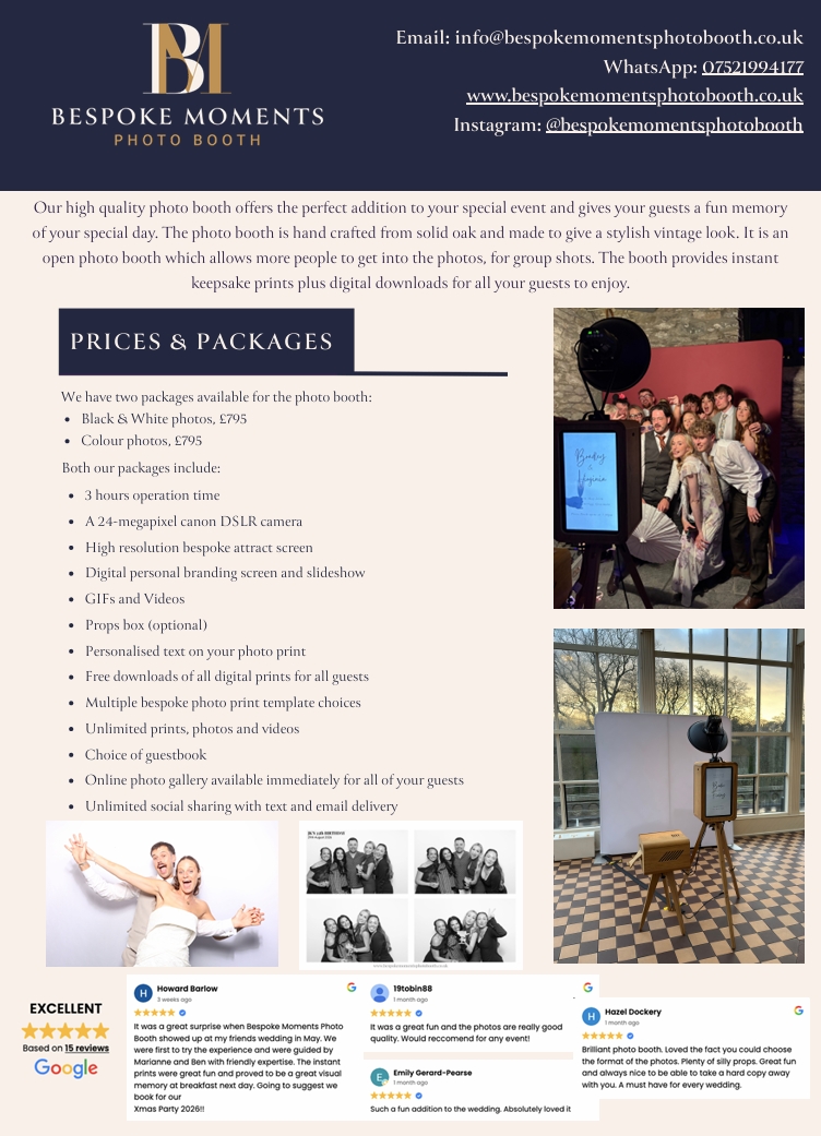 Bespoke Moments Photo Booth